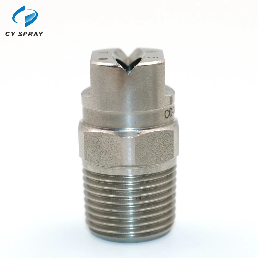 1/4" NPT Stainless Steel Water Jet Flat Fan Spray Nozzles for Cleaning 1/4" Corrosion Resistant Flat Fan Spray Nozzle